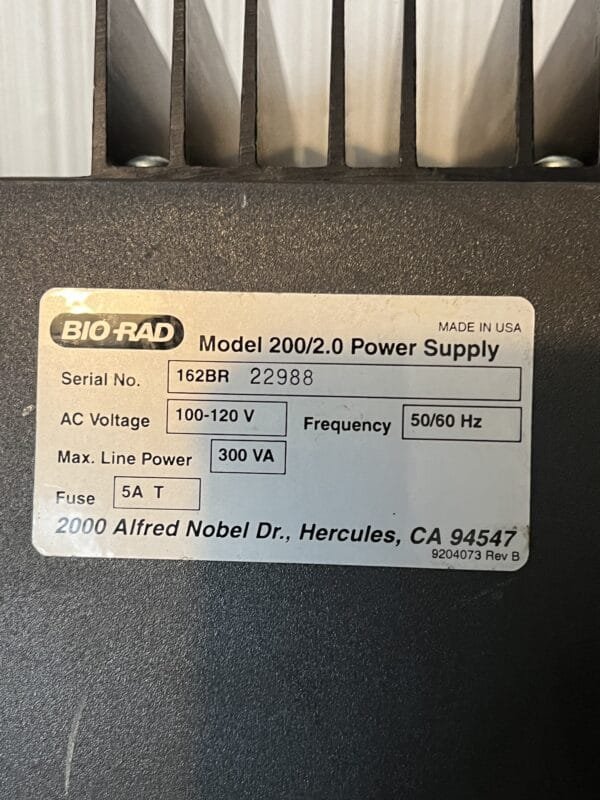 Bio-Rad 200/2.0 Power Supply - Image 6