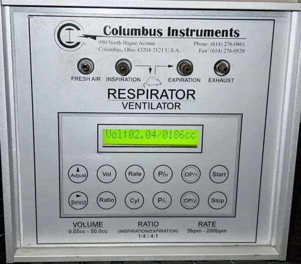 Columbus Instruments Respirator Ventilator CIV 101 Ventilator - Image 3