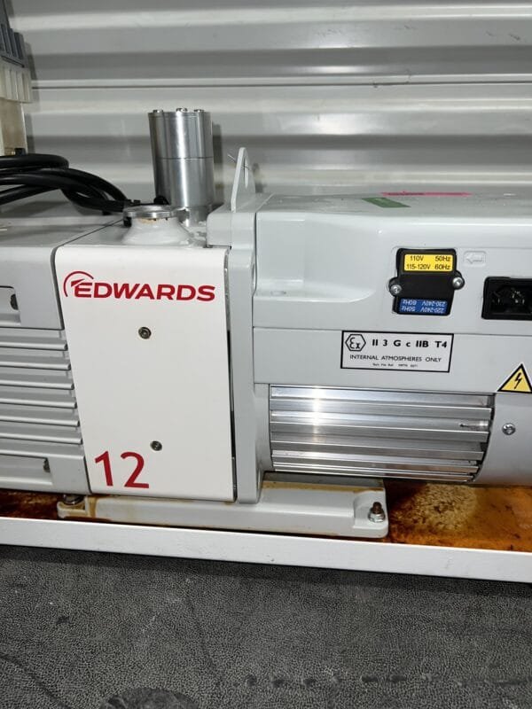 Edwards RV12 Rotary Vane Vacuum Pump with EMF20 Filter - Image 2