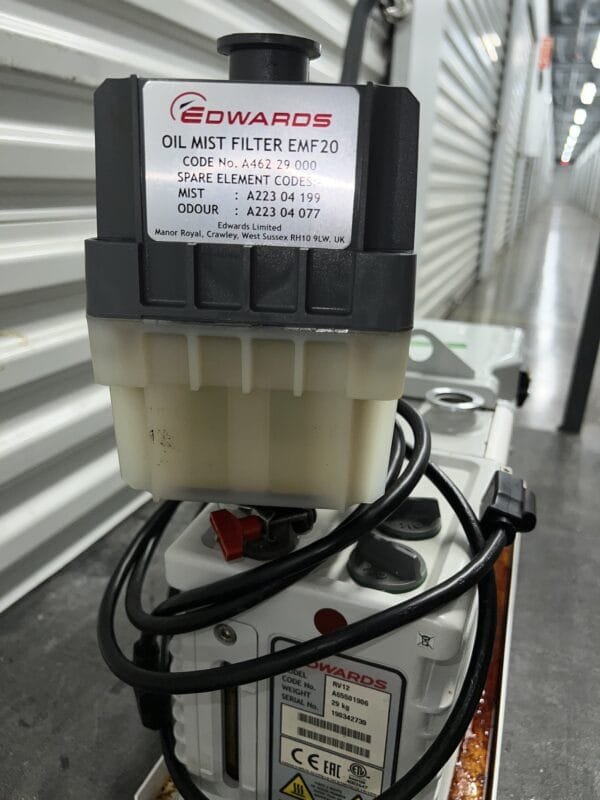 Edwards RV12 Rotary Vane Vacuum Pump with EMF20 Filter - Image 3