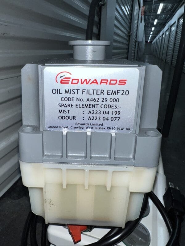 Edwards RV12 Rotary Vane Vacuum Pump with EMF20 Filter - Image 4