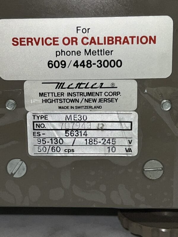 Mettler Toledo Micibalance Balance ME30 - Image 7