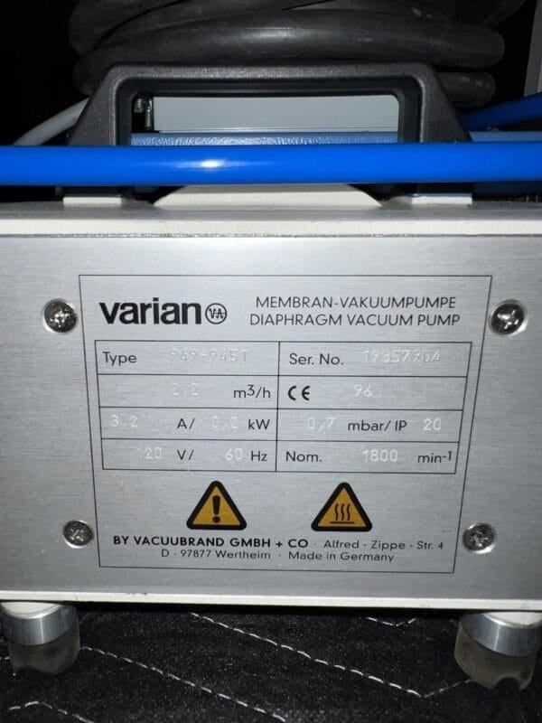 ABM 4EKGF63CX-4 wiith Variace Diaphragm Vacuume Pump 19357904 - Image 7