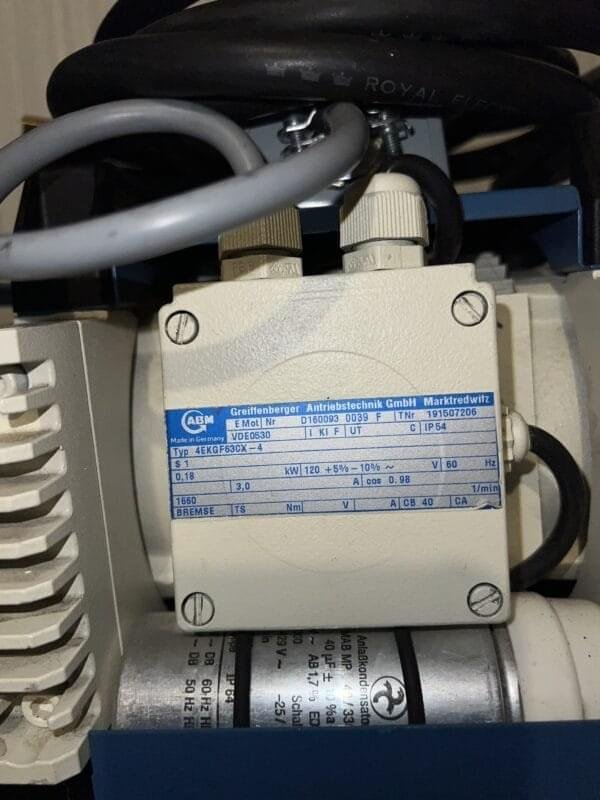 ABM 4EKGF63CX-4 wiith Variace Diaphragm Vacuume Pump 19357904 - Image 8