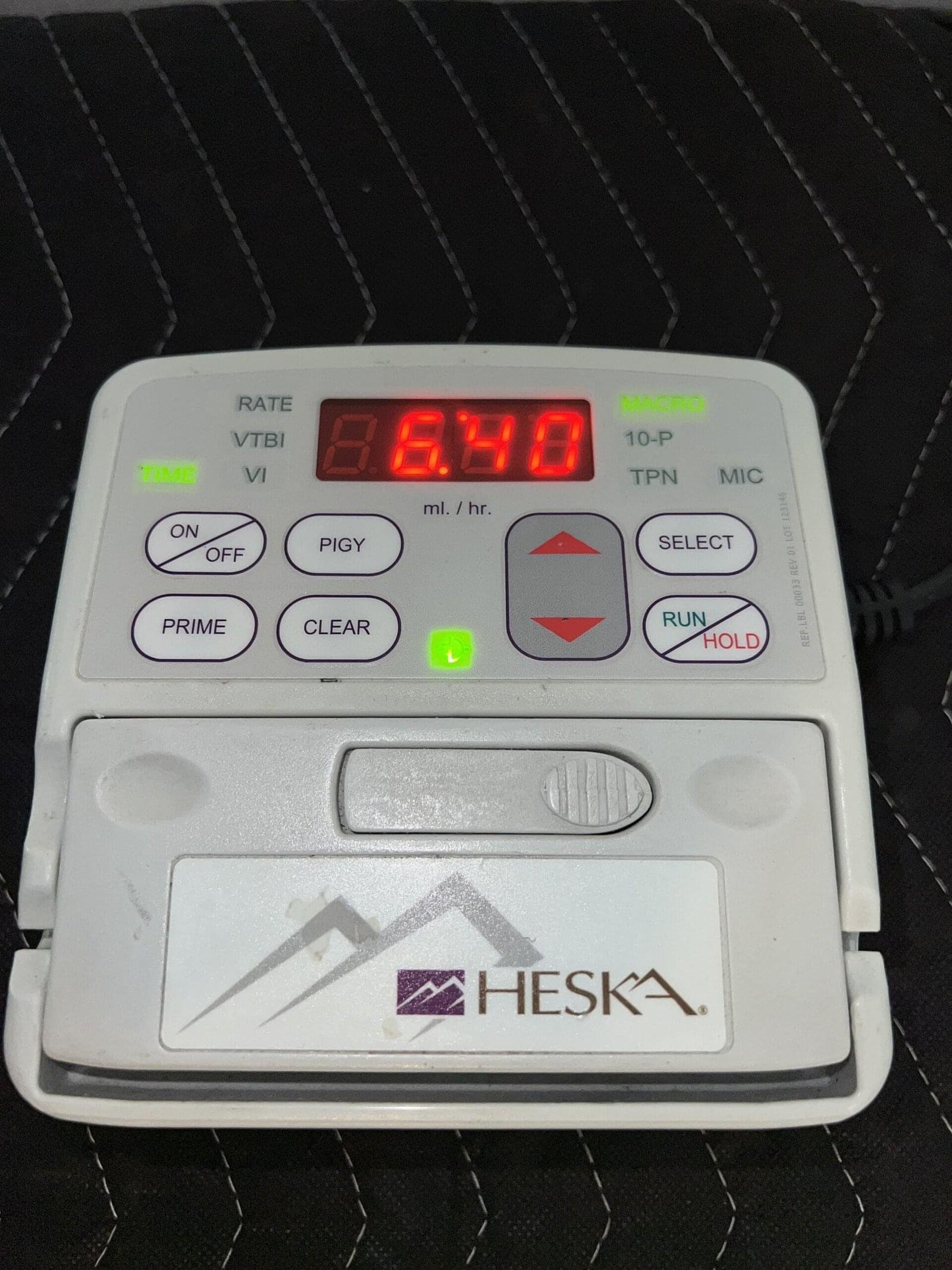 Heska Corporation VETERINARY IV 2.2 VOL INFUSION PUMP - Image 4