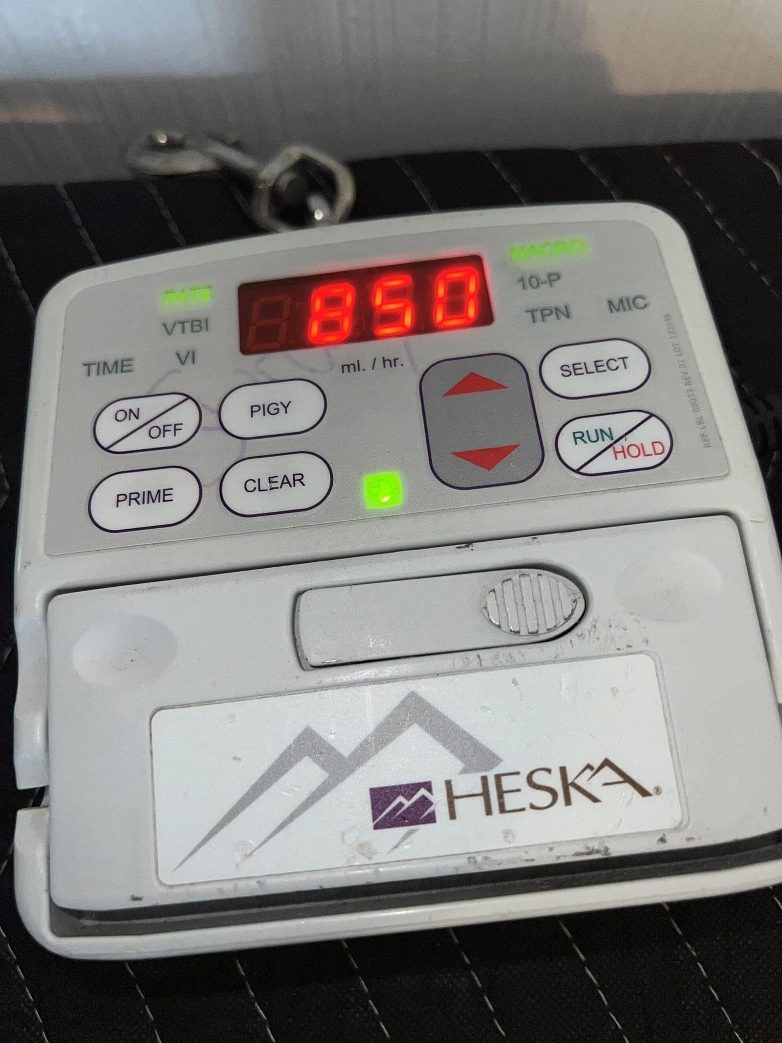 Heska Corporation VETERINARY IV 2.2 VOL INFUSION PUMP - Image 10