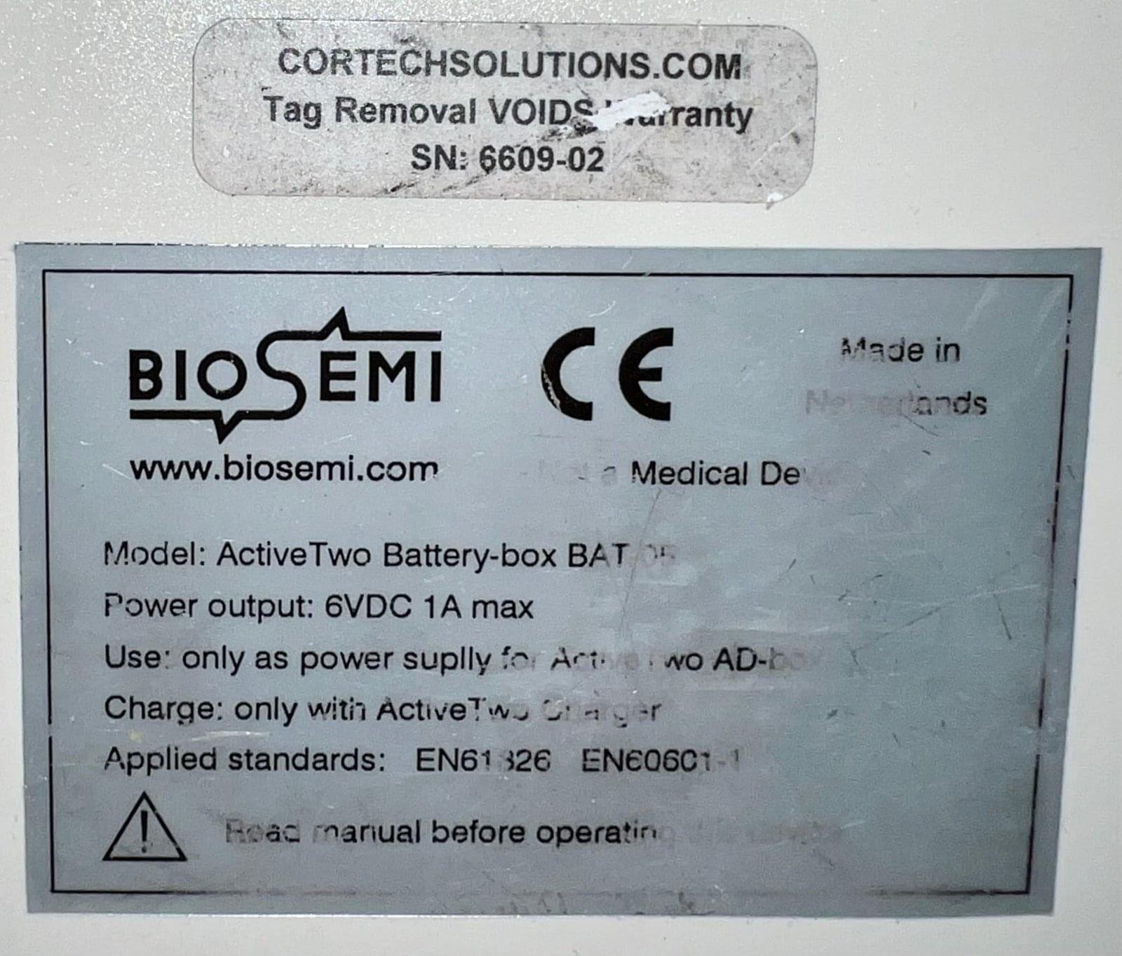 BioSemi Active Two AD Box with DA-AT-MSADB and 2x DA-AT-MSSBA (Battery) - Image 2